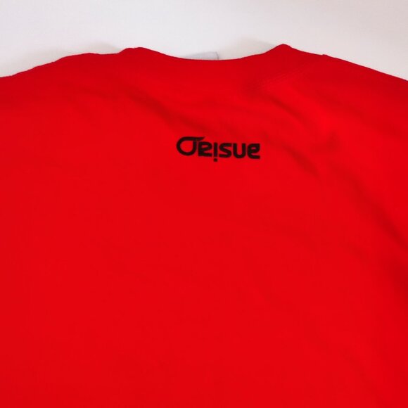 Orisue T-shirt men's size M red with graphic design short sleeve - Picture 4 of 9